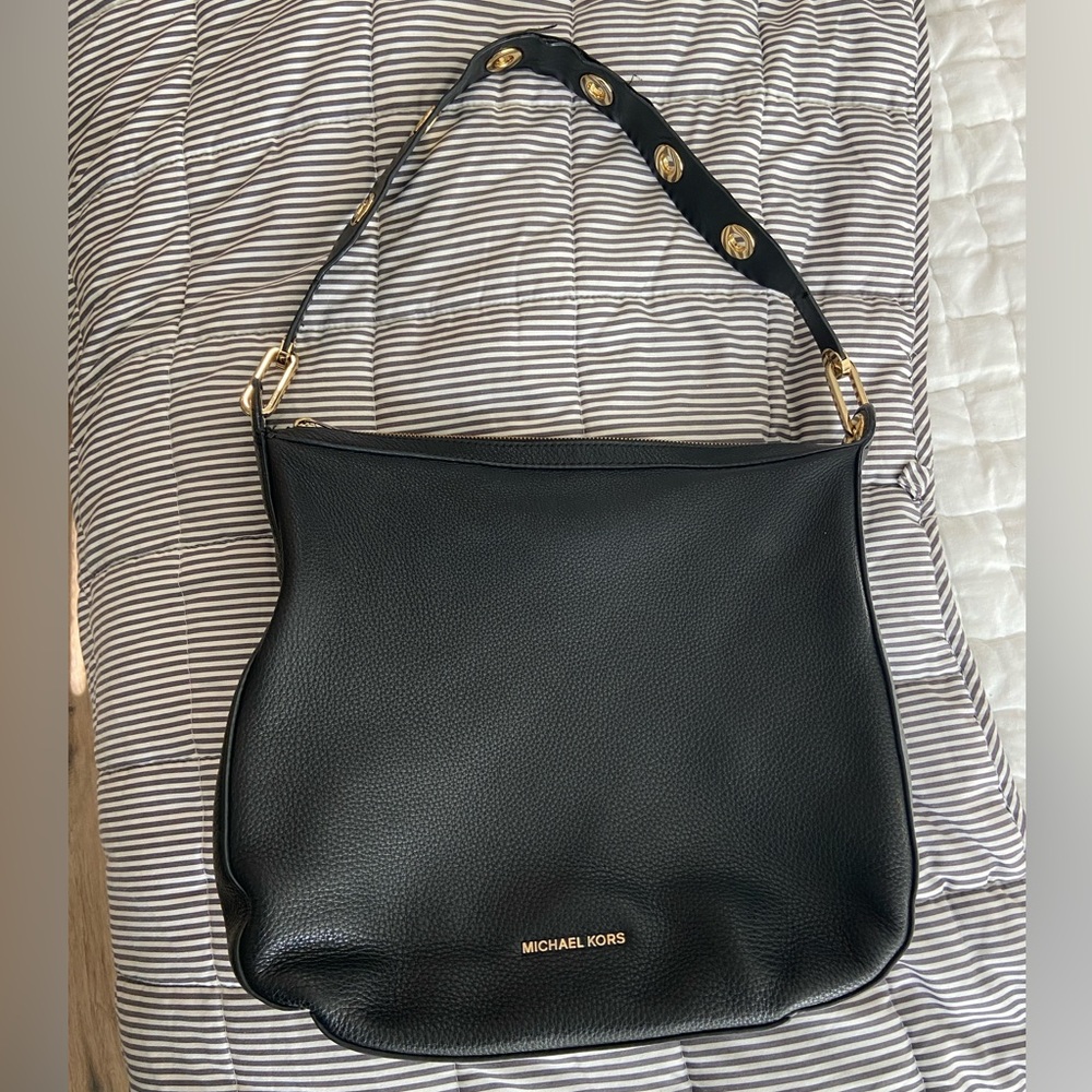 Michael Kors Black Leather Bag Shoulder Bag